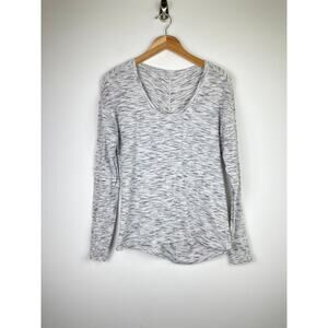 Lululemon Spacedye Black/White Long Sleeve Shirt - Size S, see measurements